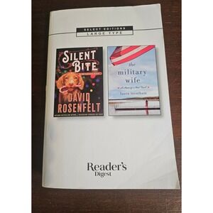 Reader's Digest Large Print 2 in 1 book Silent Bite The Military Wife